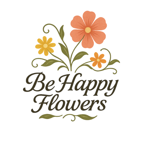 Be Happy Flowers final logo design