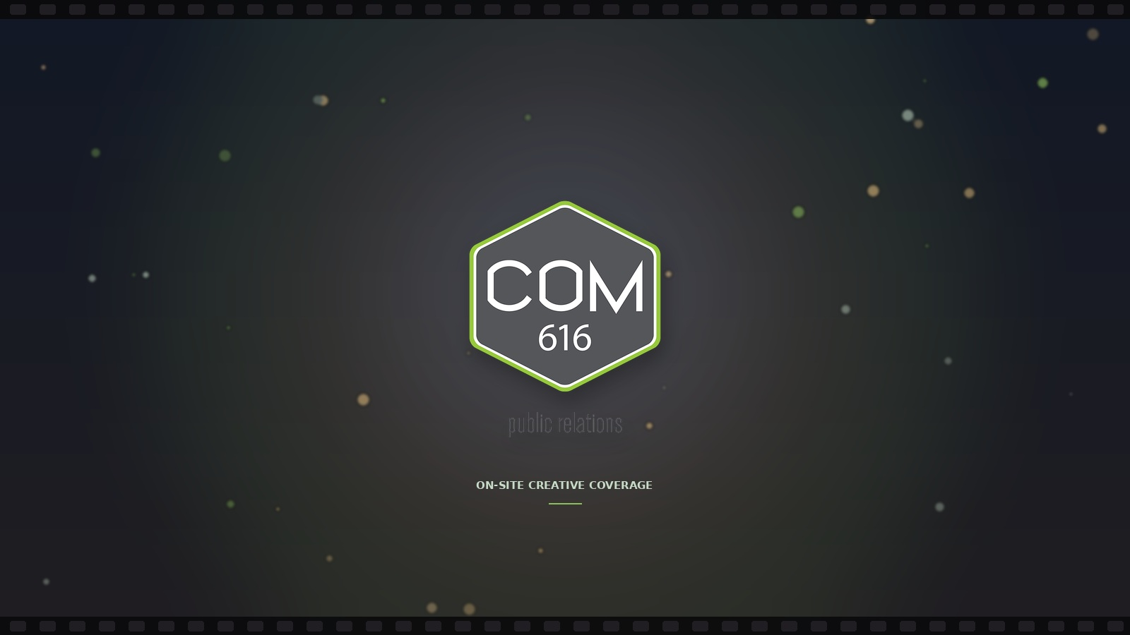 COM 616 Public Relations on-site creative coverage